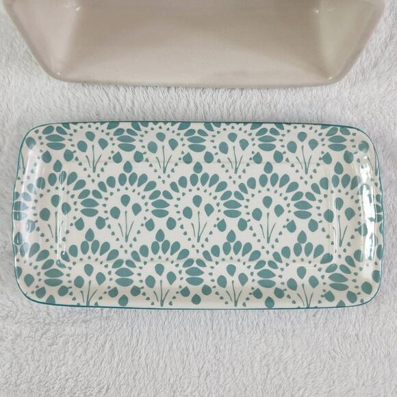 The Pioneer Woman Butter Dish "Butter Makes Everything Better" Floral Ceramic - Picture 8 of 10
